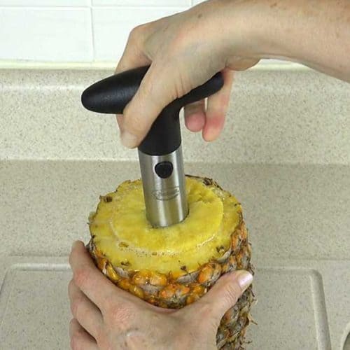 using a pineapple corer