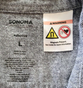 Sonoma Magnet Safety label