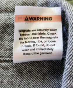 Sonoma Magnetic Shirt Warning